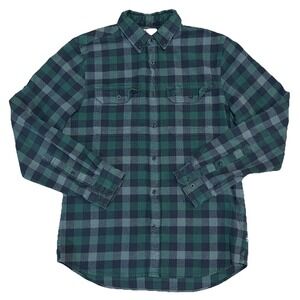 FJALLRAVEN Slim Fit Skorg Plaid Flannel Button-up Long Sleeve Overshirt SZ L